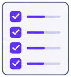 Organized checklist